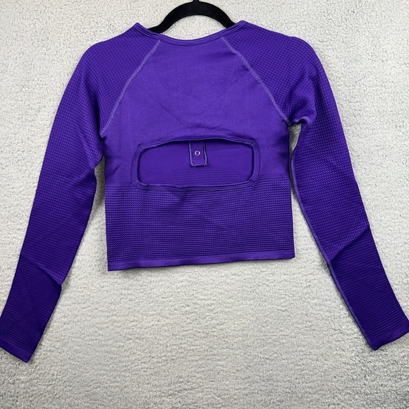 Free People Movement Top Bail Out Womens XL Long Sleeve Layer Henley Crop Top - Picture 5 of 12